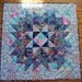 Star Quilted Wallhanging Traditional Blues Worldwide Quilting Day