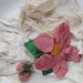 Vintage Shabby Gloves with Fabric Flower