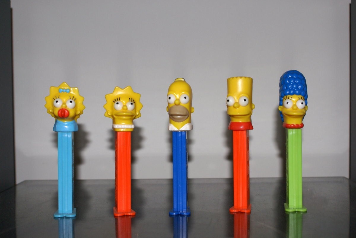 The Simpsons pez dispensers