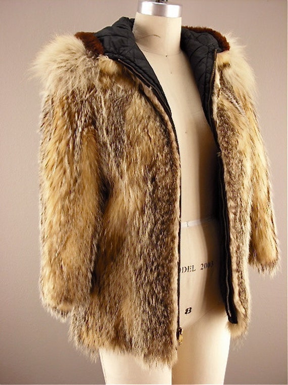 Reserved for Luka Amazing David Green wolf fur coat by melsvanity