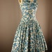 Sweetest floral sequin 50s dress beaded garden mad men rockabilly size small