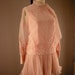 60s chiffon dress / Vintage party dress / dropwaist 60s dress