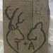 Rustic Wedding Barnwood Personalized Woodburned Sign Natural Woodland Deer
