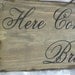 Rustic Wedding Here Comes the Bride Just Married Sign Ring Bearer Flowergirl Photo Prop