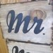 Rustic Wedding Mr Mrs Bride Groom Chair Sign Photo Prop Reception Natural