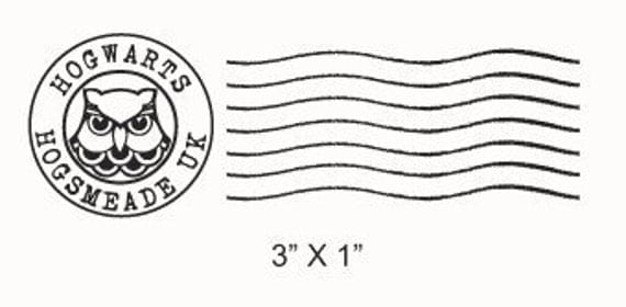 Hogwarts Postmark Rubber Stamp 215