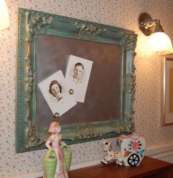 RESERVED FOR GAIL Bulletin Board Antique Carved Frame