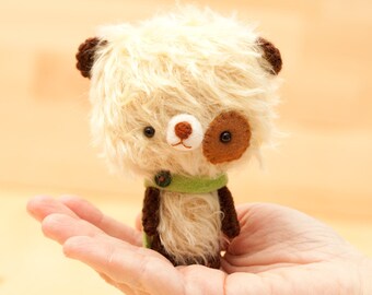 Teddy bear plush toy / plushie bear / miniature doll / amigurumi - made to order - Milun