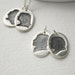 Custom Oval Silver Silhouette Charm
