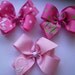 SALE..set of 3 monogrammed hair bows.. U Choose from 20 colors and initial
