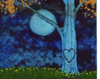 Valentine Heart LOVE Folk Art PRINT Todd Young painting
