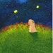 Soft coated Wheaten Terrier Dog Art PRINT Todd Young painting MOON GAZER