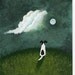 Smooth Fox Terrier Dog Modern original folk art painting by Todd Young 5x7