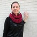 Knit Morlock Circle Scarf (pink sapphire)