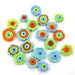 Lampwork Beads, Lampwork beads set, Lampwork Glass Beads, Spring time Flowers (20) SRA