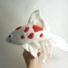 Handmade Koi Fish Stuffed Animal in Red and White