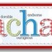 Kids Cat in the Hat Wood NAME MEANING Sign