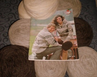 Knitting KIT Cowichan Sweater Thunderbird- Spirit of the EAGLE natural wool DIY knitting supplies from Raincoaststudio on Etsy