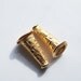 Last Set, 22kt Gold Plated Copper Cone With Dot Pattern, 15MM , PK2
