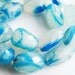 Last Set - Unique Blue Agate Faceted Nuggets, 17-29MM, PK4