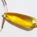One Focal - Citrine Color, Larger Hydro Quartz Faceted Pear Briolette, 35x10MM, PK1