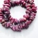 Unpolished Natural Ruby Nugget Beads, 8MM, PK12