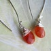 Carnelian Briolettes Dangling Earrings