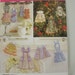 Pattern for miniature Apron Ornaments Simplicity 2748 Tiny aprons for dolls