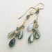 BLUE FLASH - labradorite and gold earrings