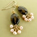 etsyprojectembrace CHAMPAGNE AND CHOCOLATE - earrings
