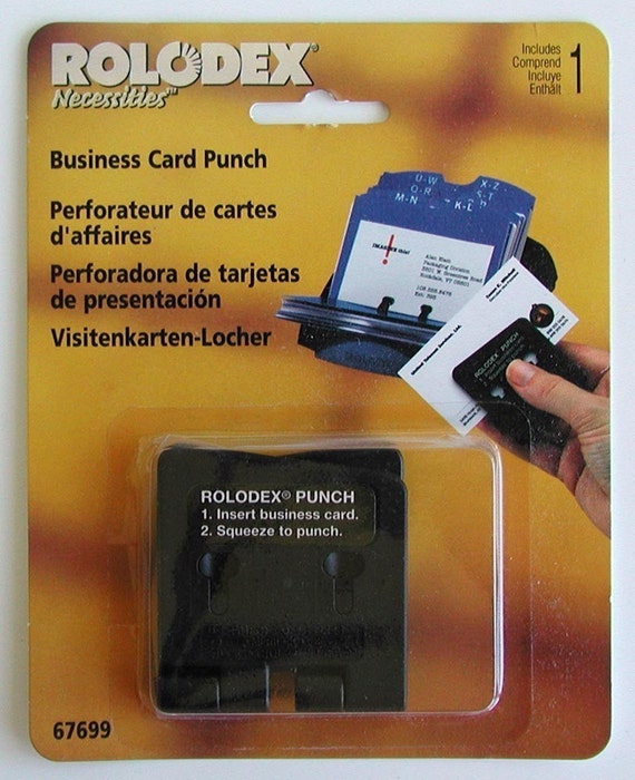 Items similar to Rolodex card punch on Etsy