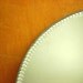 Antique Mirror : Round Vanity or Plateau Bevel Cut Circle