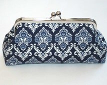 Popular items for navy blue clutch on Etsy
