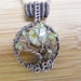 Tree of Life Pendant Green Agate Moon Citrine Web Peridot Wire Wrapped in Hammered Oxidized Copper Wire