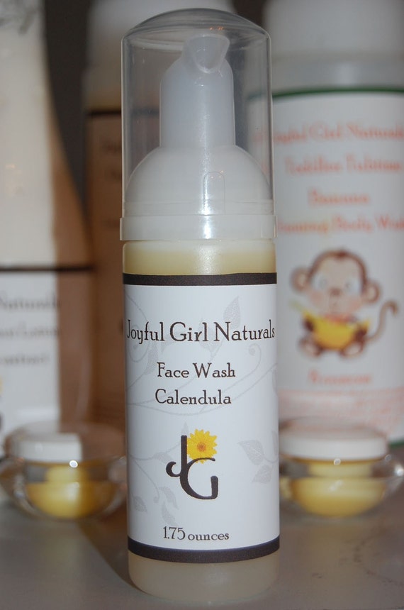 Organic Calendula Foaming Face Wash Rosacea by JoyfulGirlNatural