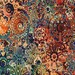 Quilting Art Textile Artist Made Fabric Panel Kaleidoscope Unique Fiber Art