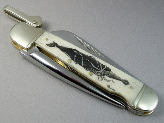 Scrimshawed Rough Rider Marlin Spike