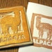 Hand-Carved Alpaca Rubber Stamp