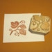 Hand-Carved Hops Rubber Stamp