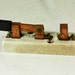 Copper industrial electrical switch Porcelain made in USA Steam Punk supply