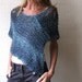 Blue peru Poncho /cape Ltd Edition left in this shade