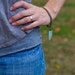 Green Agate Talon and Brass Bracelet