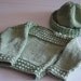 Hand Knitted Child's Sweater and Wide Brimmed Hat - 1 yr
