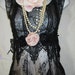 Black lace dress tulle pink ruffled silk rose romantic lolita cupcake small by vintage opulence on Etsy