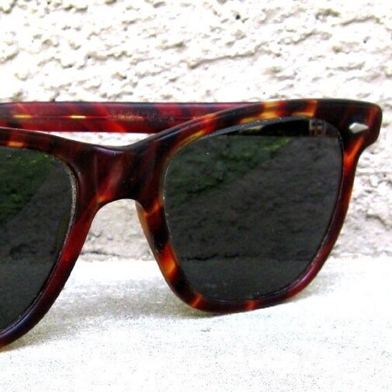 Vintage American Optical Saratoga Horn Rim Sunglasses