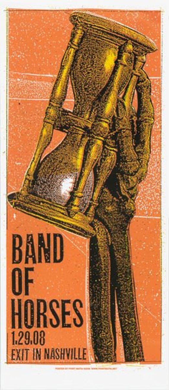 Band of Horses Screen Print Concert Poster by Print Maifa