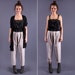 High Waist Pants / 80s Ankle Trousers / Small to Medium