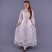 70s White Lace Wedding Gown / Victorian Maxi Lace Dress / Small
