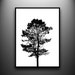 Pine Tree Portrait 18x24 original papercut