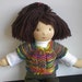 Waldorf Doll Clothes Wool Rainbow Sweater Vest for 14 to 16 Inch Waldorf Dolls